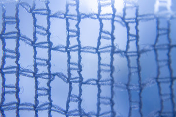 blue thread with blue background