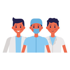 Fototapeta premium medical people characters
