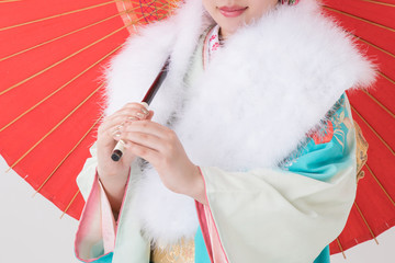 振袖の女性