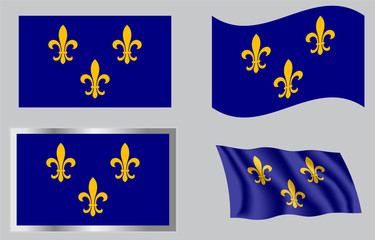 French Fleur-de-lis flag of 1754