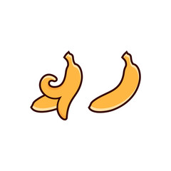Fototapeta na wymiar banana isolated on white background