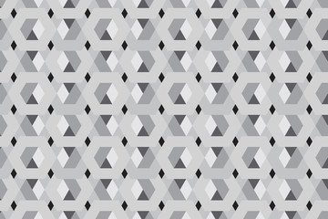 Gray 3D hexagonal pattern background