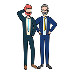 two men diversity characters