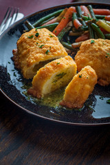 Chicken Kiev Green Beans