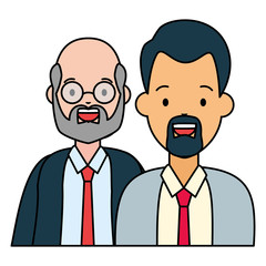 two men diversity characters