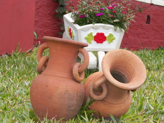 Vaso de flores jardim