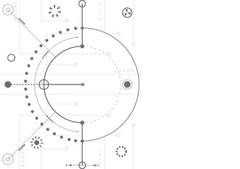 Abstract geometric connect lines and dots.Simple technology graphic background.Illustration Vector design Network and Connection concept.