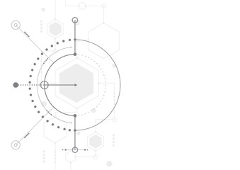 Abstract geometric connect lines and dots.Simple technology graphic background.Illustration Vector design Network and Connection concept.