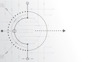 Abstract geometric connect lines and dots.Simple technology graphic background.Illustration Vector design Network and Connection concept.