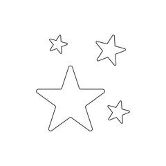 stars outline icon. Signs and symbols can be used for web, logo, mobile app, UI, UX