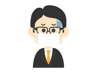 マスクを付けた人