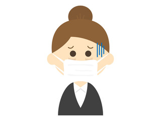 マスクを付けた人