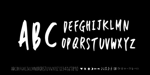 벡터 문자 / 손으로 쓴 글씨체