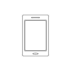 mobile phone outline icon. Signs and symbols can be used for web, logo, mobile app, UI, UX