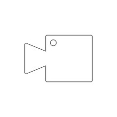 button camera outline icon. Signs and symbols can be used for web, logo, mobile app, UI, UX