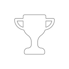 trophy winner outline icon. Signs and symbols can be used for web, logo, mobile app, UI, UX