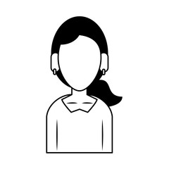 Obraz premium person upper body cartoon