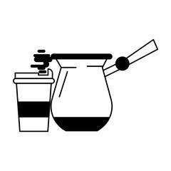 coffee cafe concept cartoon