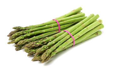 Asparagus on a white background