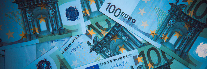 Euro Money. euro cash background. Euro Money Banknotes. - obrazy, fototapety, plakaty
