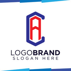 CA Initial Letter logo vector template