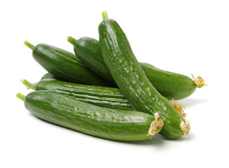 Lebanese Cucumber isolated on white background