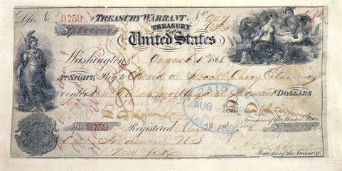Old Check of 19c.