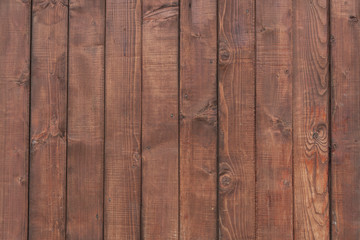 Fototapeta premium Abstract artistic background: plain brown wooden wall.