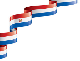 Paraguay flag, vector illustration on a white background