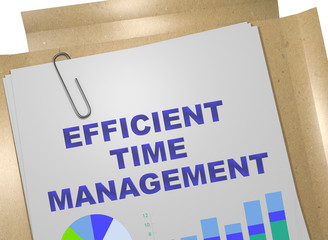 EFFICIENT TIME MANAGEMENT concept