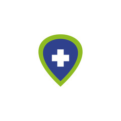 Medical and health care logo design vector template