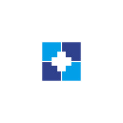 Obraz premium Medical and health care logo design vector template