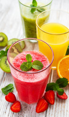 Healthy fruit smoothies