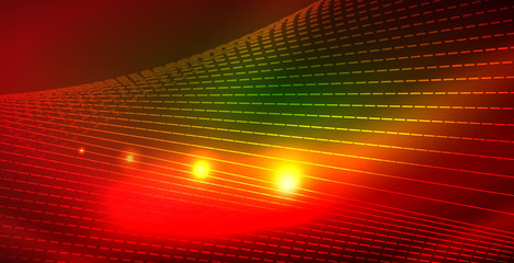 Fototapeta premium Shiny neon space background