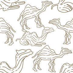 Camel pattern seamless design animal decoration
