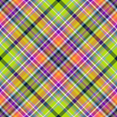 Seamless green-violet checkered pattern.