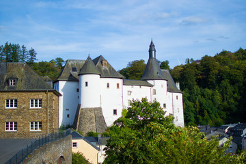 Fototapeta na wymiar Clervaux Castle (Chateau de Clervaux) in Clervaux, Luxembourg, Europe