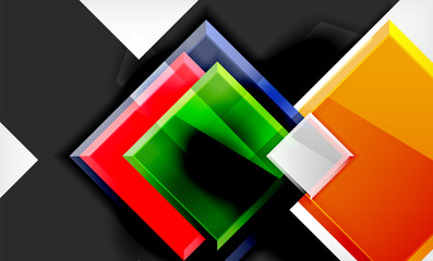 Color squares futuristic abstract background