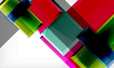 Color squares futuristic abstract background