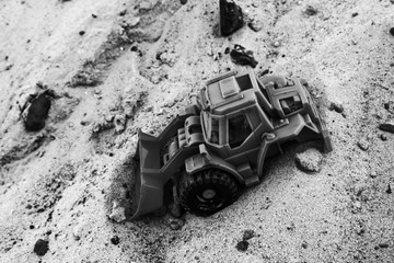 old truck on the road