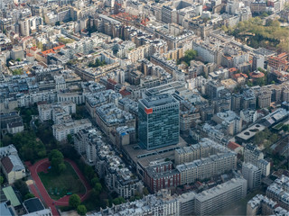 Obraz premium le sud de Paris vu d'hélicoptère