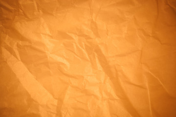 Obraz premium Brown crumpled paper background.