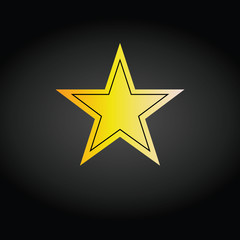 Star Icon vector. Rating symbol for web design - Vector