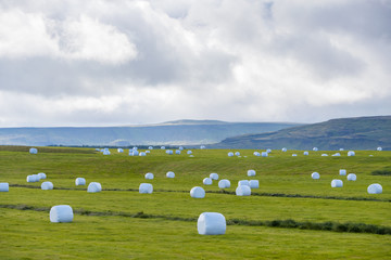 Scenic view of Bale, Hay, Iceland , Nature background