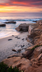 Seal Rock at Sunset, La Jolla, California