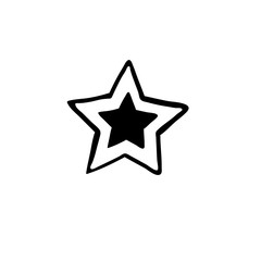 Fototapeta premium Star Icon vector. Rating symbol for web design - Vector