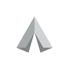 triangle 3d arrow logo vector