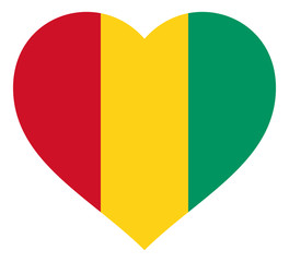 Fototapeta premium flag in heart vector illustration sign. Flag in the shape of Heart with contrasting contour, symbol of love for his country or valentine day, patriotism.