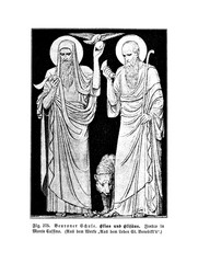 Fototapeta na wymiar Christian illustration. Old image 