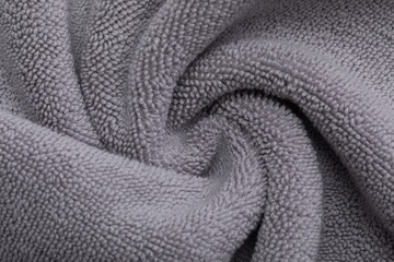 Fabric detail of Grey towel